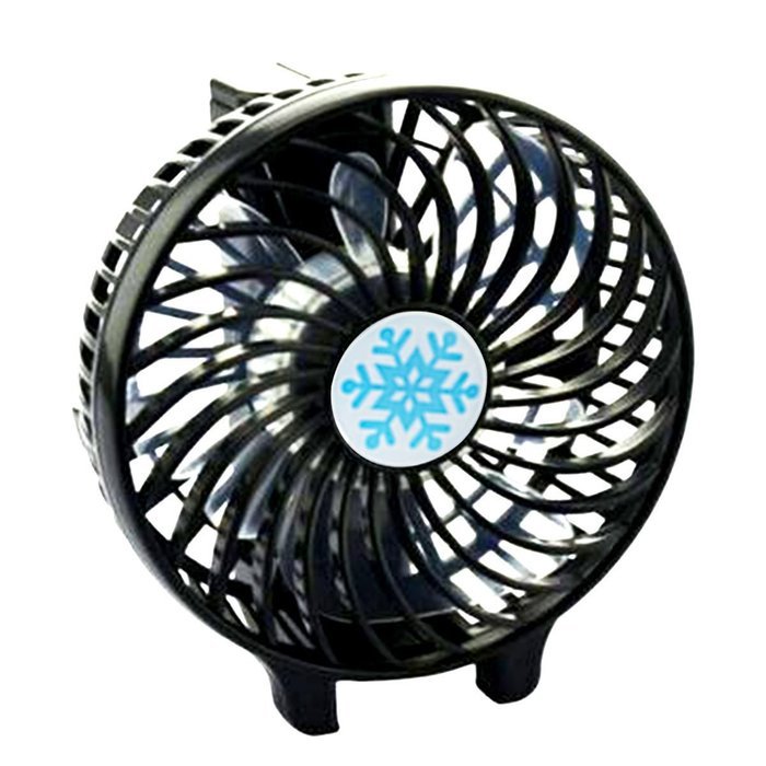 Fonxian Mini Portable Fan Rechargeable Battery Powered Small Table Fan with 3-level Speed (Orange) N4