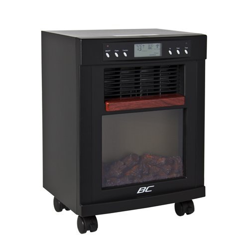 Best Choice Products Combo Fireplace Space Heater Air Purifier 3 In 1 Rolling Flames Stove 1500W Com N3