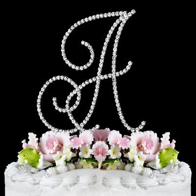 RENAISSANCE MONOGRAM WEDDING CAKE TOPPER SMALL LETTER A