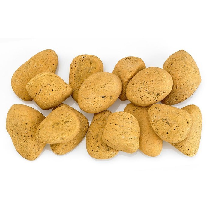 Midwest Hearth Fire Rocks | Decorative Stones for Outdoor Gas Fire Features or Indoor Gas Log Fireplaces | 15-... N12