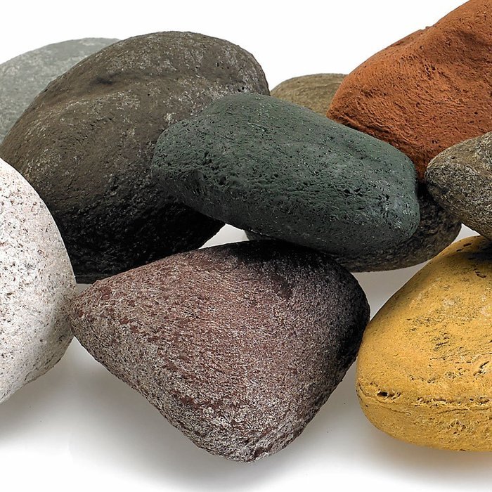Midwest Hearth Fire Rocks | Decorative Stones for Outdoor Gas Fire Features or Indoor Gas Log Fireplaces | 15-... N13