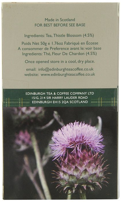 Edinburgh Tea & Coffee Company Thistle Tea, 25 Count Teabags N8
