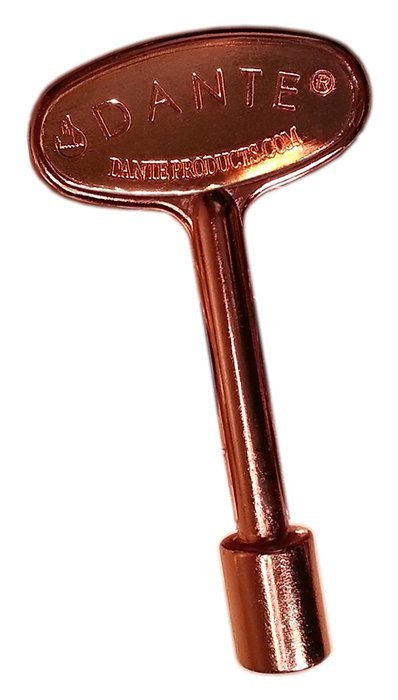 Dante Products Universal Gas Valve Key, 3-Inch, Pewter N6