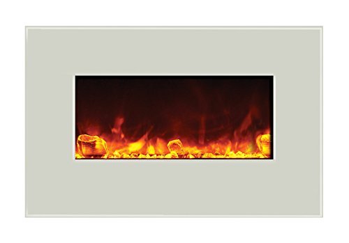 Amantii WM-BI-48-5823-WHTGLS Electric Fireplace N11