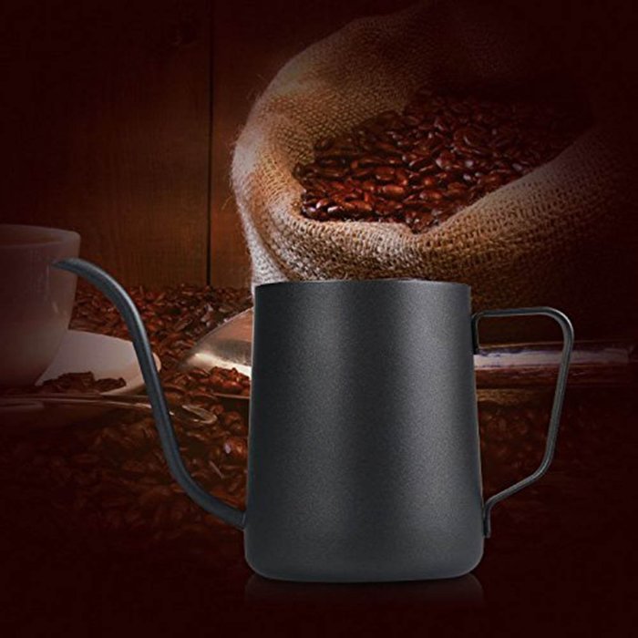 Oak-Pine Drip Coffee Tea Pot, Teflon Coating Stainless Steel Gooseneck Drip Kettle, Ultra Thin Mouth, Pour Over... N2