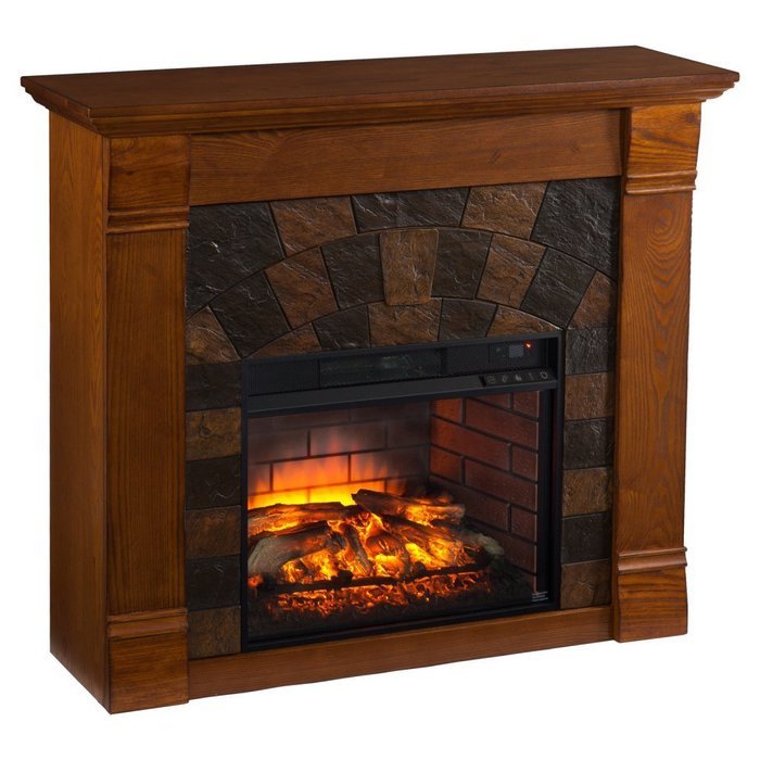 Southern Enterprises Elkmont Infrared Electric Fireplace