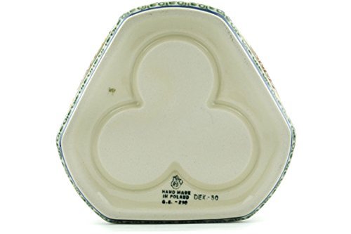 Polish Pottery Heater 6-inch Grecian Sea N2
