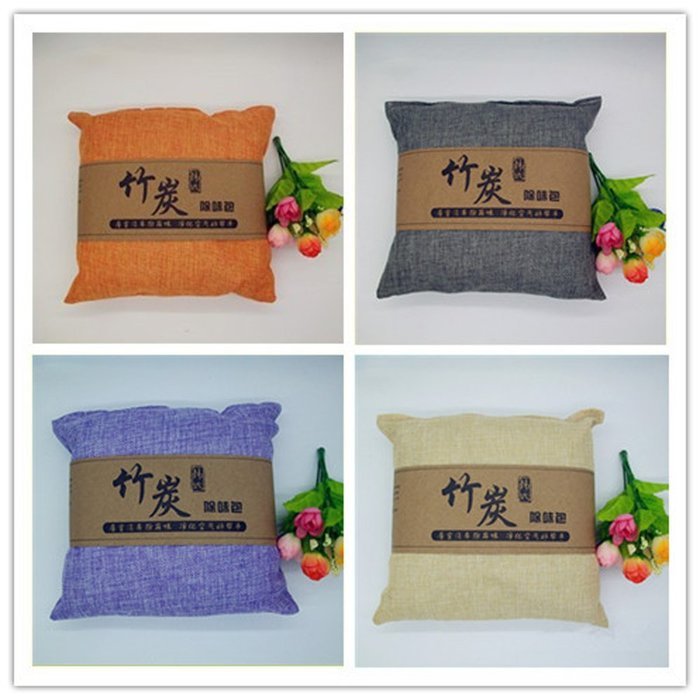 MEGOOD 20x20cm 500g Air Purifying Bag Moso Bamboo Charcoal Air Purifiers(Purple) N11