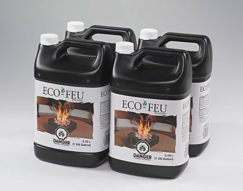 Eco-feu Ecolo-fire Ventless Fireplace Bioethanol Fuel - Single Gallon Bottle
