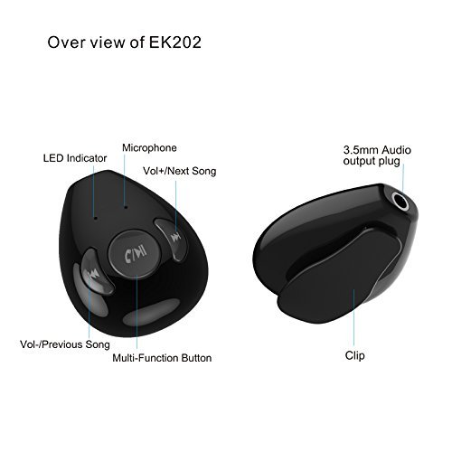 Dr. Queen Bluetooth Receiver Portable Wireless Bluetooth Audio Receiver Transmitter for Car Home Audio Music N4