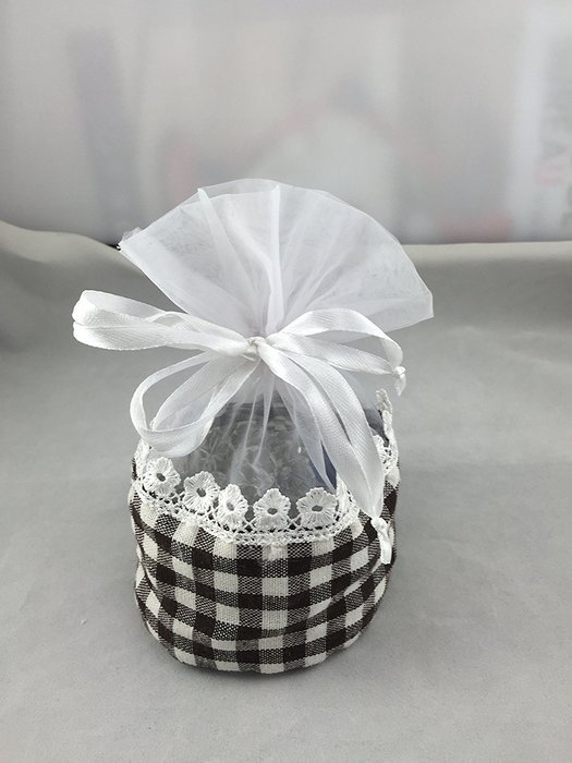SumDirect 20Pcs 3"x5.9" Organza Cotton Lace Ribbon Drawstring Bamboo Charcoal Yarn Bag/ Air Purification Bag/Lattice... N5