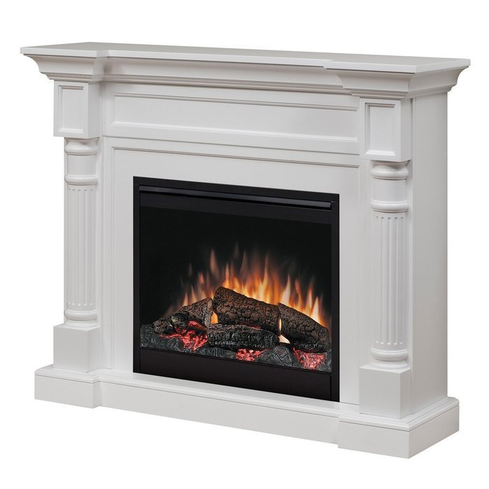 Dimplex Winston Mantel Electric Fireplace in White