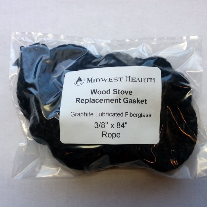 Midwest Hearth Wood Stove Replacement Gasket for Woodburning Stoves - Graphite Impregnated Fiberglass Gaskets... N8