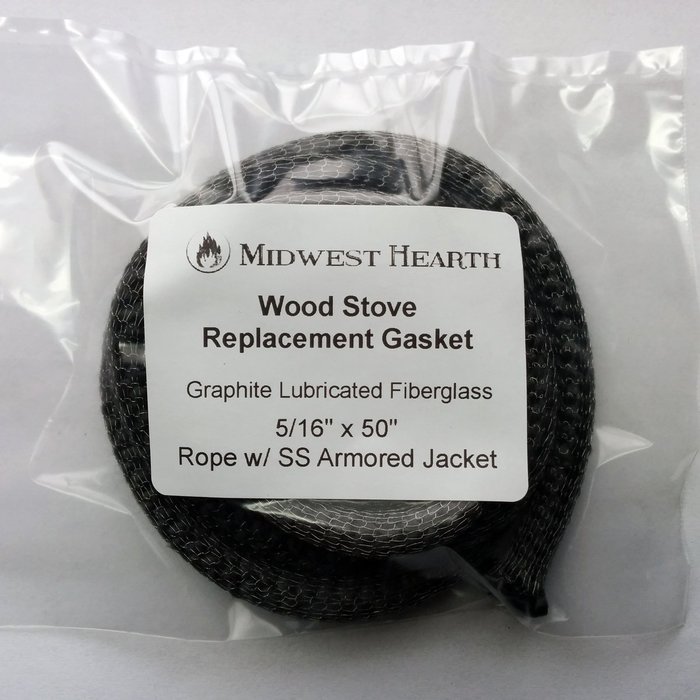 Midwest Hearth Wood Stove Replacement Gasket for Woodburning Stoves