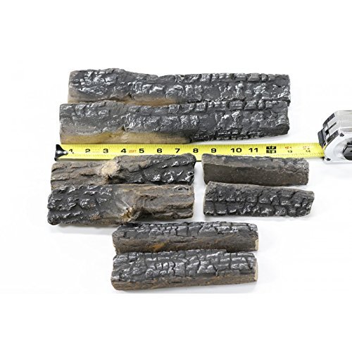 8 Piece Wood-like Ceramic Log Set N2