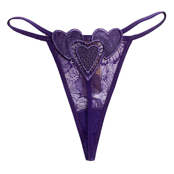 Underpants ，Beautyvan Comfortable Womens White Love panty G string thong underwear (Red)