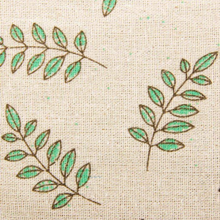 10 x Linen Jute Cloth Sack Jewelry Pouch Drawstring Gift Bags (Leaf Pattern) N3