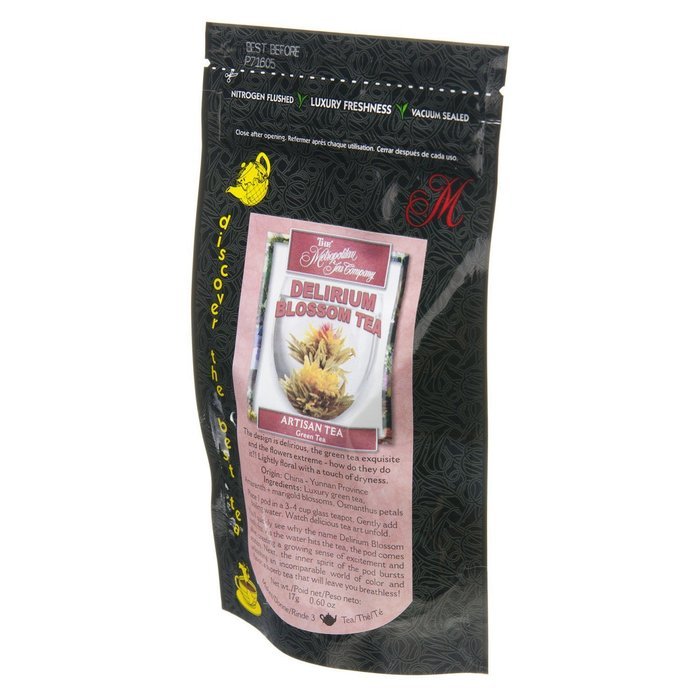 Metropolitan Tea Discovery Artisan Flowering Tea Pack, Delirium Blossom