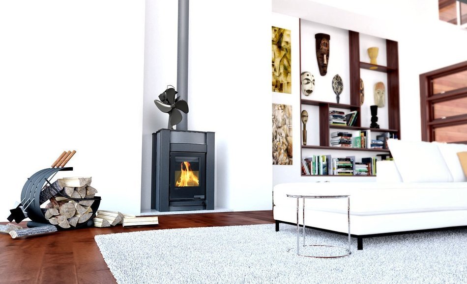 Fireplace Heat Powered Fan &ndash; Enjoy Heat From Your Wood Burning Stove and Drive Heat into Your Entire House Without...