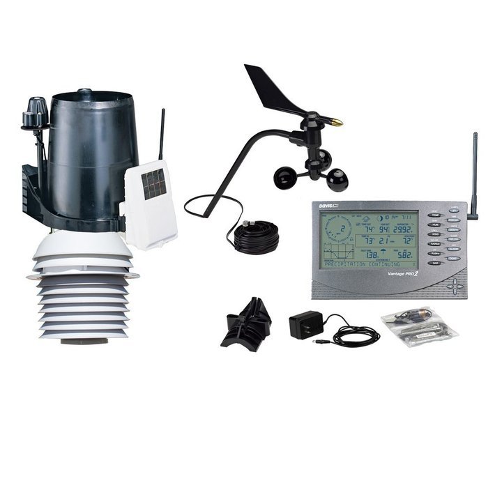 1 - Davis Vantage Pro2 Wireless w/24-Hour Fan Aspirated Radiation Shield - Includes UV & Solar Radiation Sensors