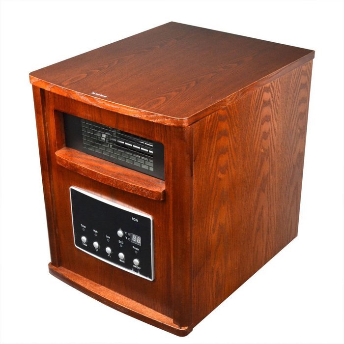Gracelove Infrared Electric Portable Heater w/ Remote 1500W Quartz Heater MDF N2