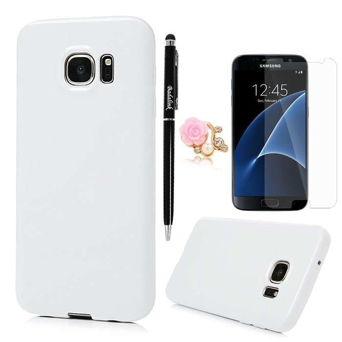 Badalink Galaxy S7 Case Candy Color Soft TPU Rubber Skin Bumper Case Shockproof Flexible Easy Grip Slip Rrsistant... N78
