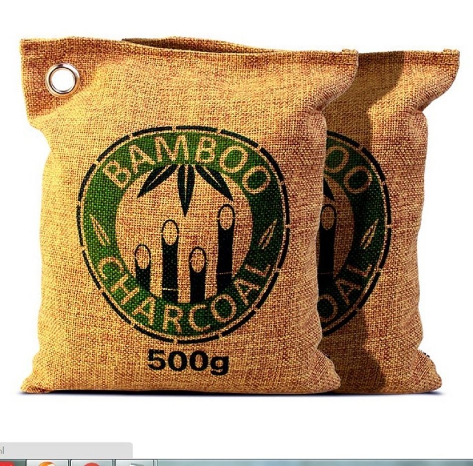 Bamboo Charcoal Natural Air Purifying Bags Odour Smell Deodorizer 200g