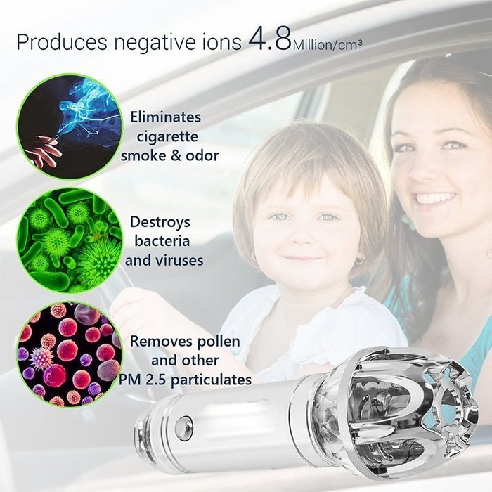 Ehonestbuy Nature Car Air Purifier / Car Ionizer / Mini Auto Car Gadget Pure Air Odor Cleaner & Smoke Remover... N8