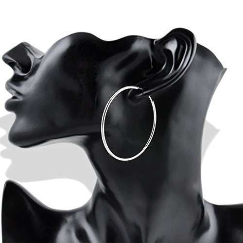 Fashion Women Silver Plated Hoop Dangle Earring Studs Jewelry N3