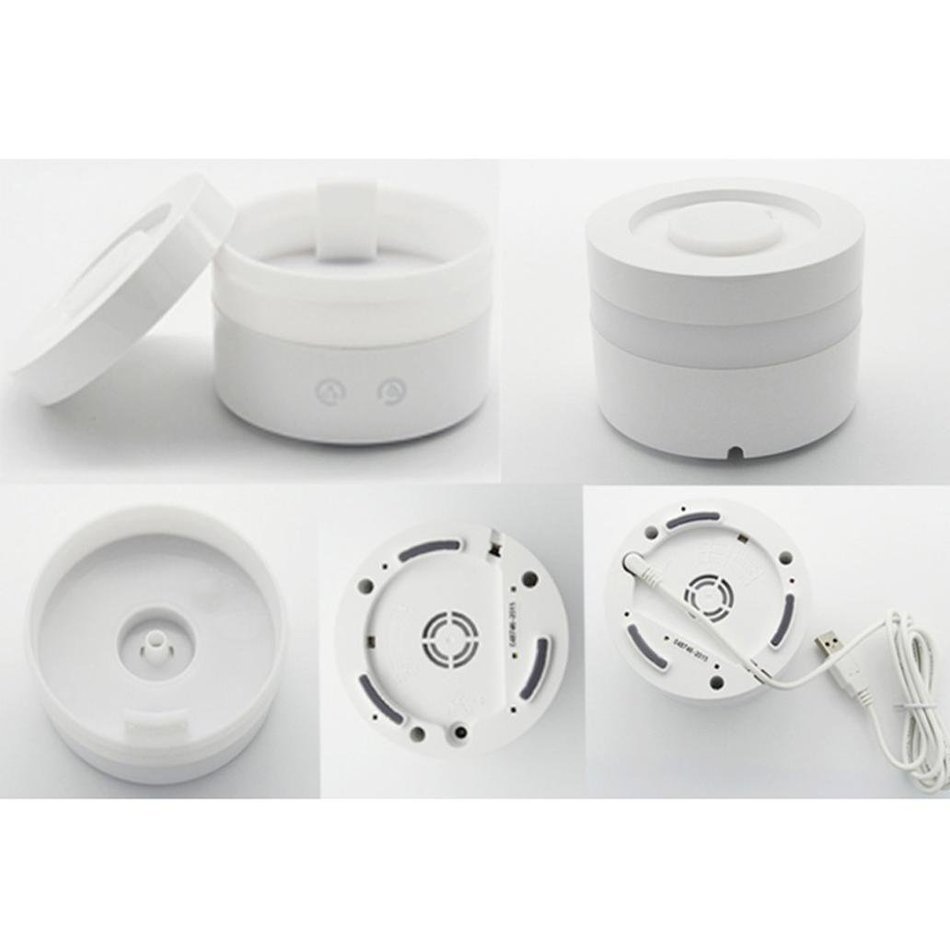 Leewa 100ml Essential Oil Diffusers Aroma Ultrasonic Cool Mist Humidifiers with PP Light - Plastic - White N5