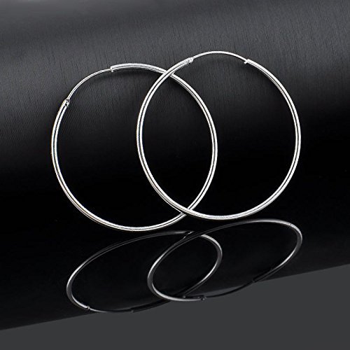 Fashion Women Silver Plated Hoop Dangle Earring Studs Jewelry N4