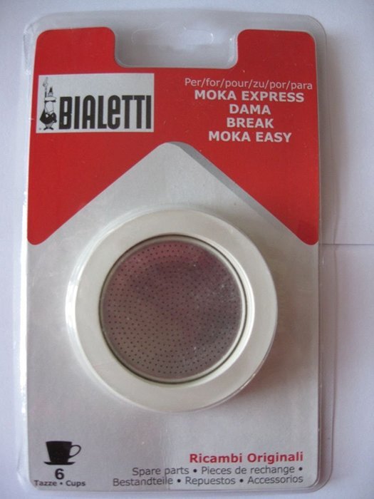 Packing 3 gaskets and 1 filter for aluminum coffee pot 1 cup N2