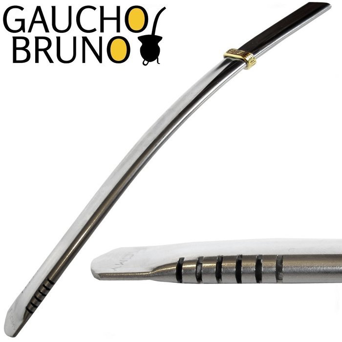 Bombilla to drink Yerba Mate Stainless Steel Flat with Slits