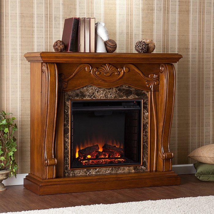Cardona Electric Fireplace - Walnut N5