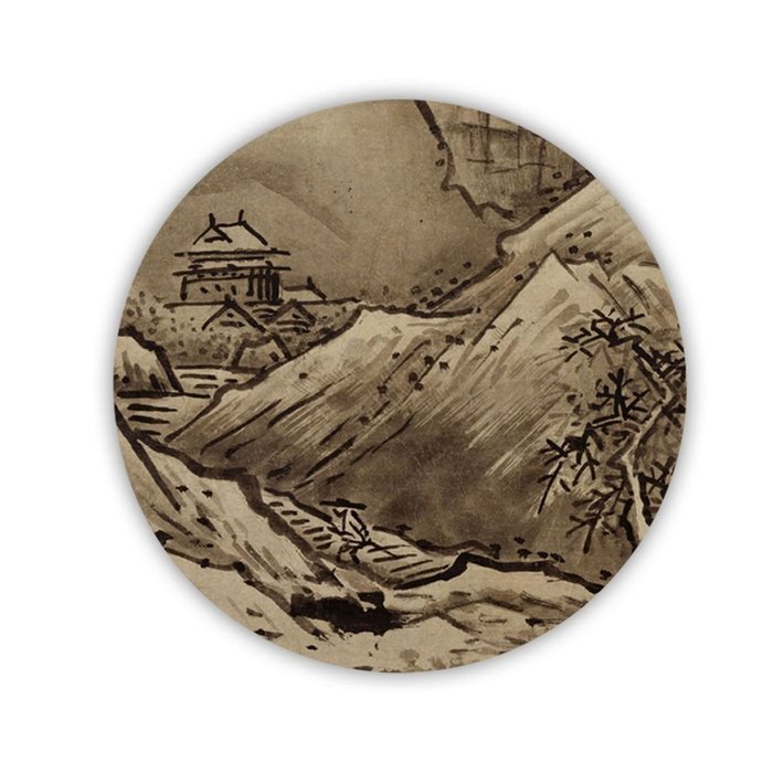 Generic Great Made By Mdf Design With Asian Chinese Painting 2 Cup Coaster N2