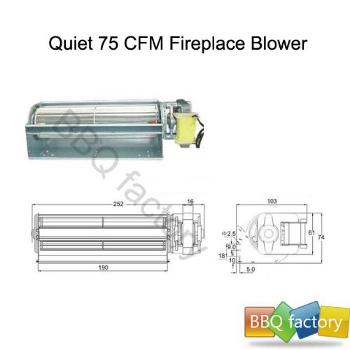 bbq factory&reg; Replacement Fireplace Fan Blower for Heat Surge electric fireplace N3