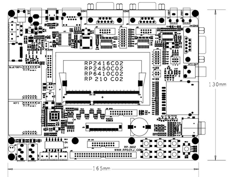 RP2416 Development Board S3C2416 w/ARM926EJ Core + 64MB DDR support 6410 & 210