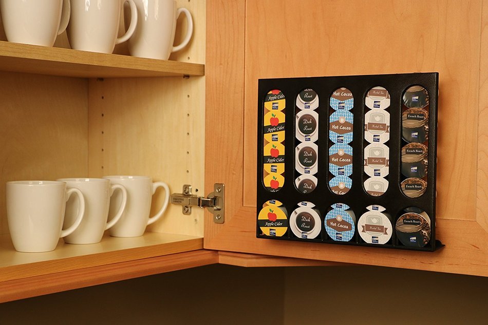 The Cupboard Caddy, Compatible with Keurig K-cup Size Pods, Premium Storage Dispenser, Holder & Stand