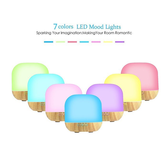 Essential Oil Diffuser, GerTong 300ml Ultrasonic Diffuser Cool Mist Humidifier for Home, Yoga, Office, Spa, Bedroom... N6