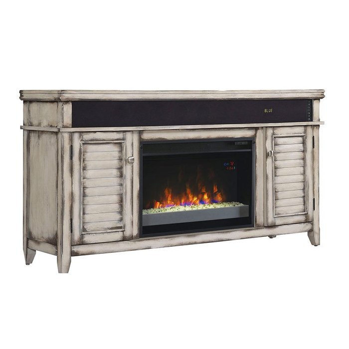 ClassicFlame Simmons Electric Fireplace Entertainment Center in Country White - 26MMS8529-T478
