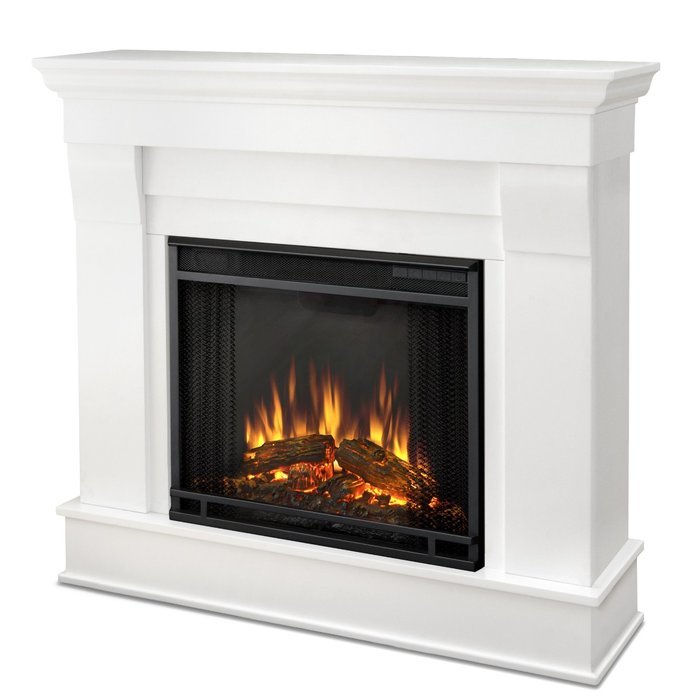 Real Flame 5910E Electric Fireplace, Small, White N2