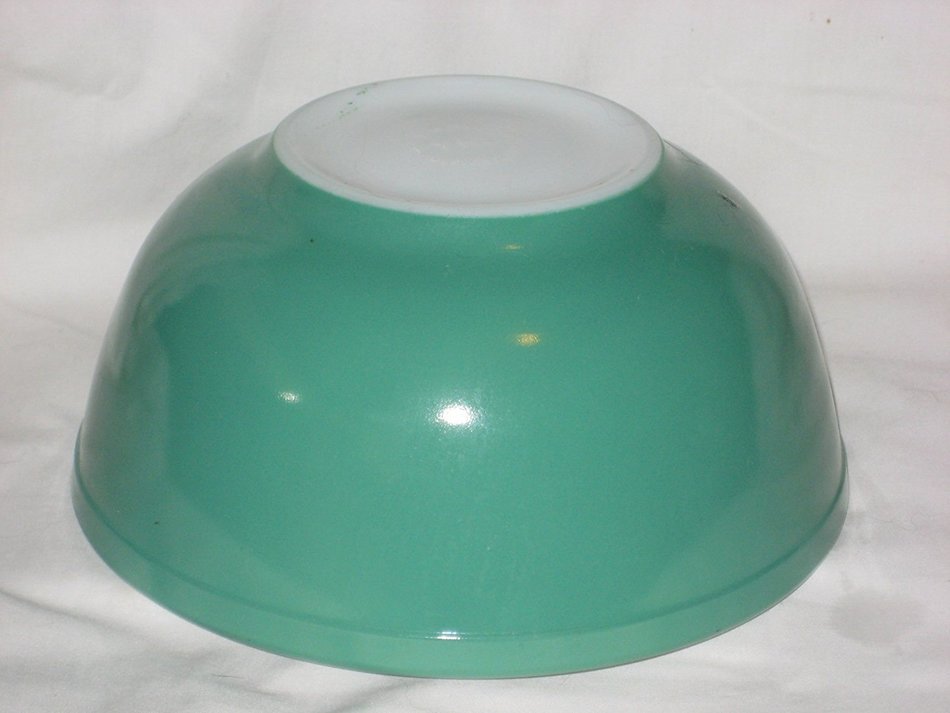 Vintage 1950's Large "Green" 2 1/2 Quart Pyrex Mixing Batter Nesting Bowl #403