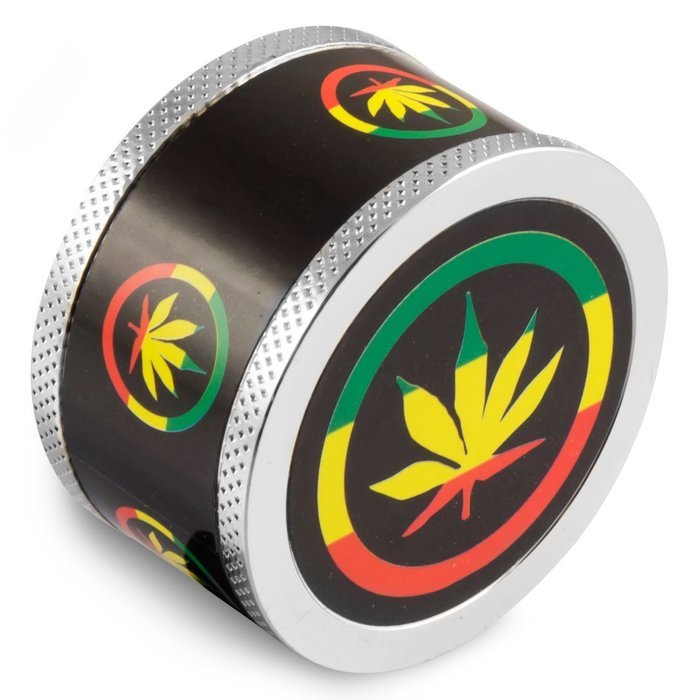 Formax420 Zinc Alloy Herb Grinder 1.5 inch 3 Parts Tobacco Grinder Bob Marley 1 pcs N2
