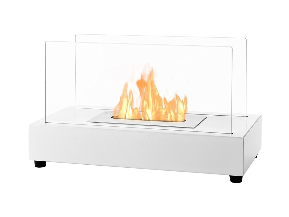 Ignis Portable Tabletop Ventless Bio Ethanol Fireplace - Tower (Stainless Steel) N12