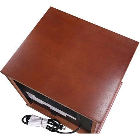 Generic 1500w Hearth Trends Classic Infrared Electric Fireplace with LED Digital Display Flame Effect, Chocolate N5