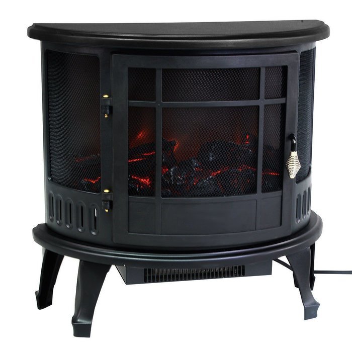 Free Standing Electric 1500W Fireplace Heater Fire Flame Stove Wood Adjustable - Compact Design Great for All... N5