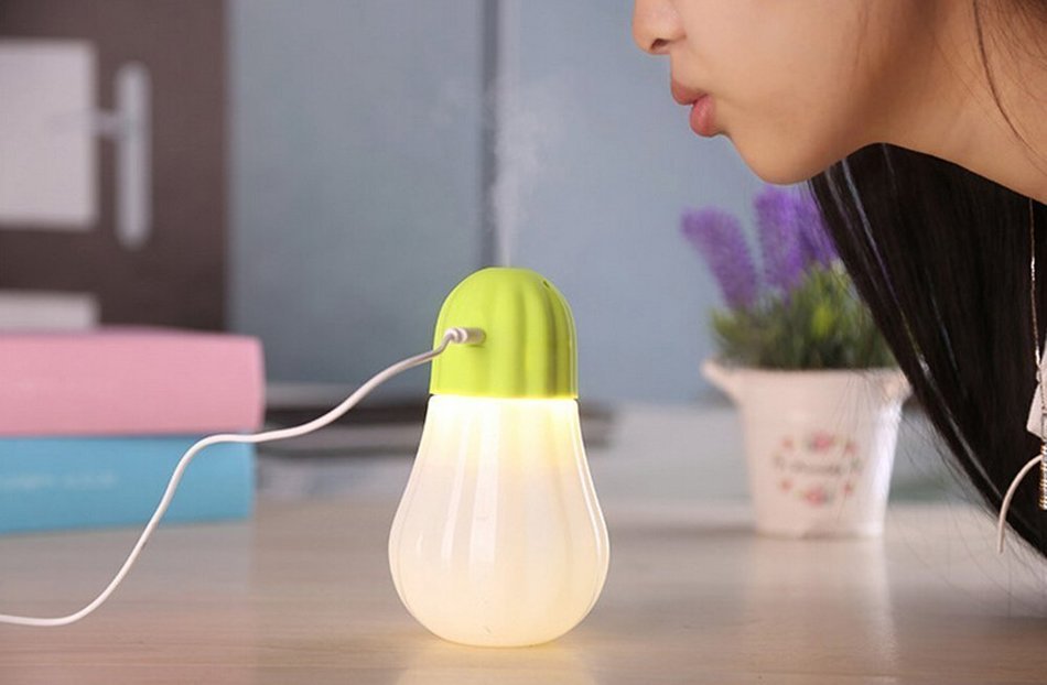 High Quality New USB Portable Blowing Control Type Mistorizer Pumpkin Mini Humidifier Office Air Diffuser Home... N9