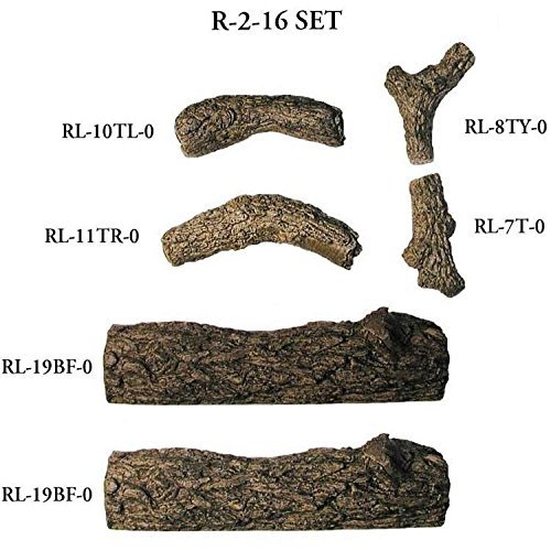 Peterson Real Fyre 16-inch Golden Oak Outdoor See-thru Log Set With Vented Propane Stainless Ansi Certified G45... N4