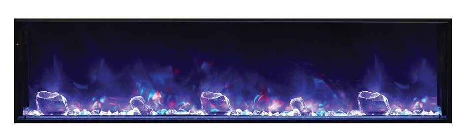 Amantii BI-60-DEEP - 60" wide x 12" deep - Electric Fireplace N3