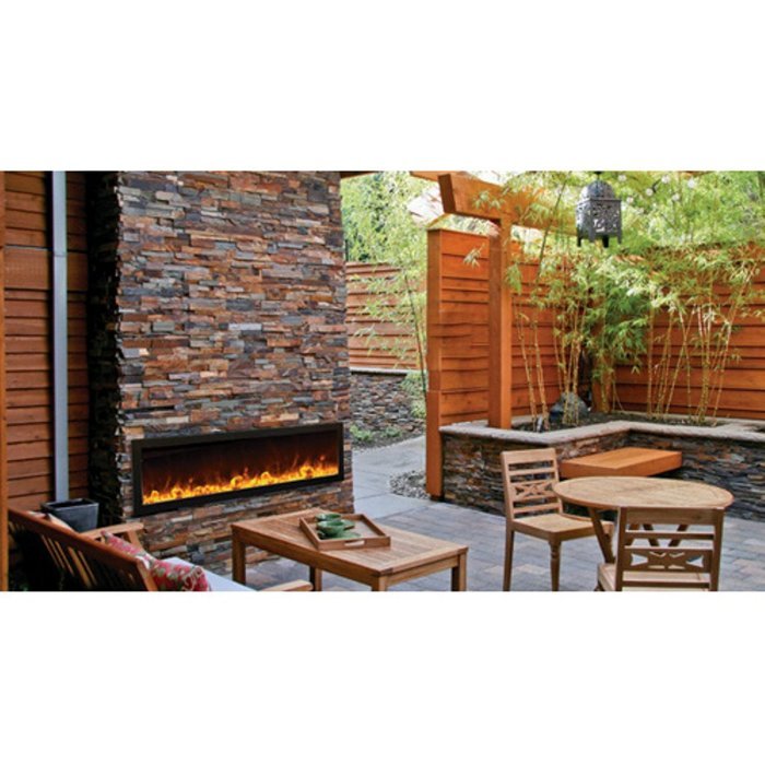 Amantii BI-60-DEEP - 60" wide x 12" deep - Electric Fireplace N5